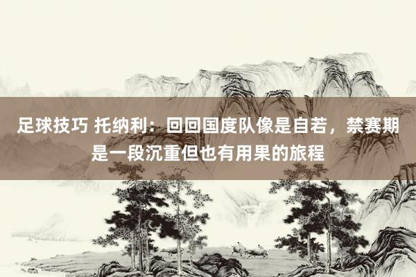 足球技巧 托纳利：回回国度队像是自若，禁赛期是一段沉重但也有用果的旅程