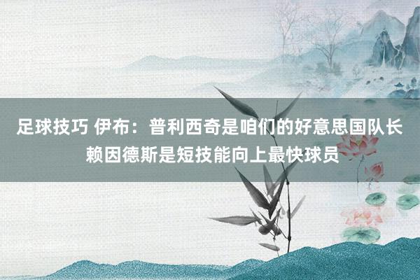 足球技巧 伊布：普利西奇是咱们的好意思国队长 赖因德斯是短技能向上最快球员